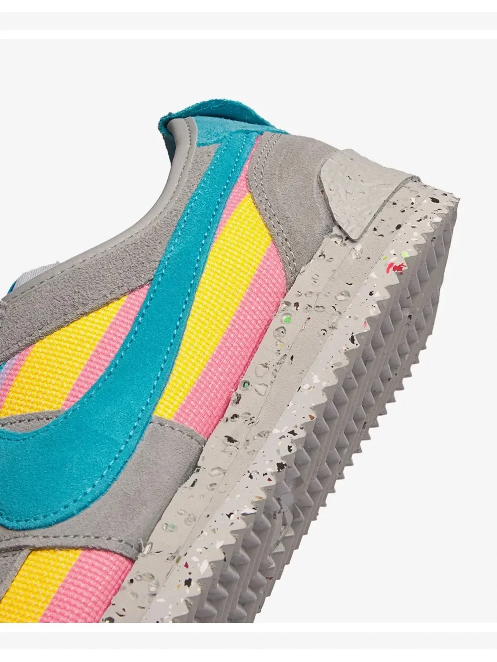 RARE UNION LA x Nike Cortez SP Teal Gray Women's Runner Sneakers